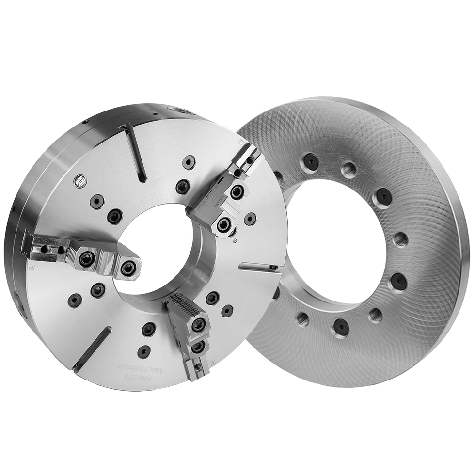 Chuck Kit for Manual Lathe With A215 Spindle Mount, 3Jaw, Adjustable