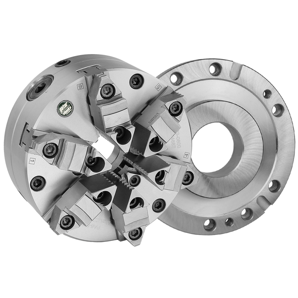 Chuck Kit for Haas 200 & 210 Series Rotary Tables, 6-Jaw, Adjustable, Steel Body, WITH Centering Device, 8