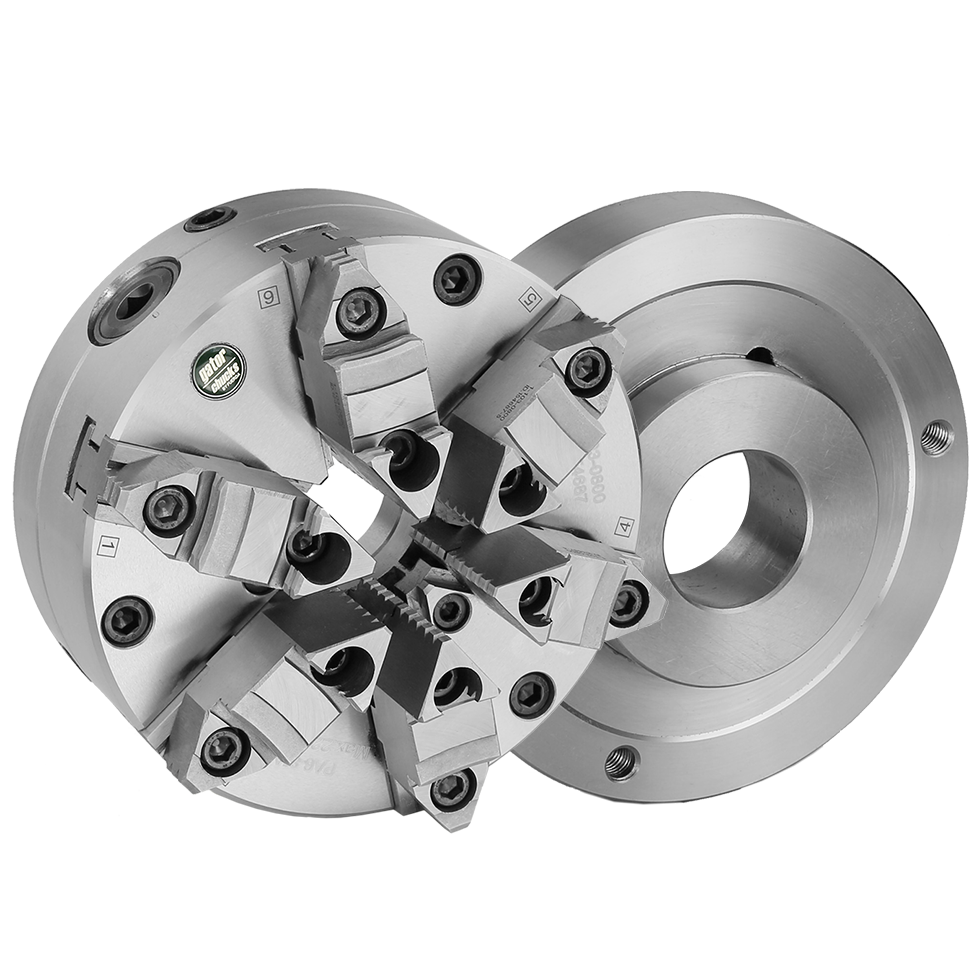 Chuck Kit for Manual Lathe with D14 Spindle Mount, 6Jaw, Adjustable