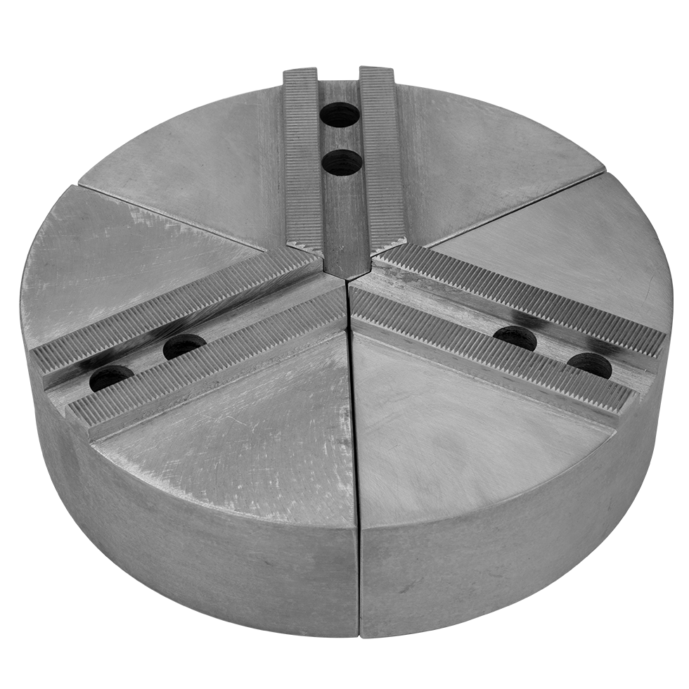 Soft Top Pie Jaws for 8" Chuck, Aluminum, 4H Gator Lathe Chucks