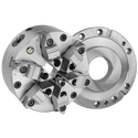 Chuck Kit for Rotary Tables, 6-Jaw, Adjustable, Steel Body, Insert-Style Centering Device, 8