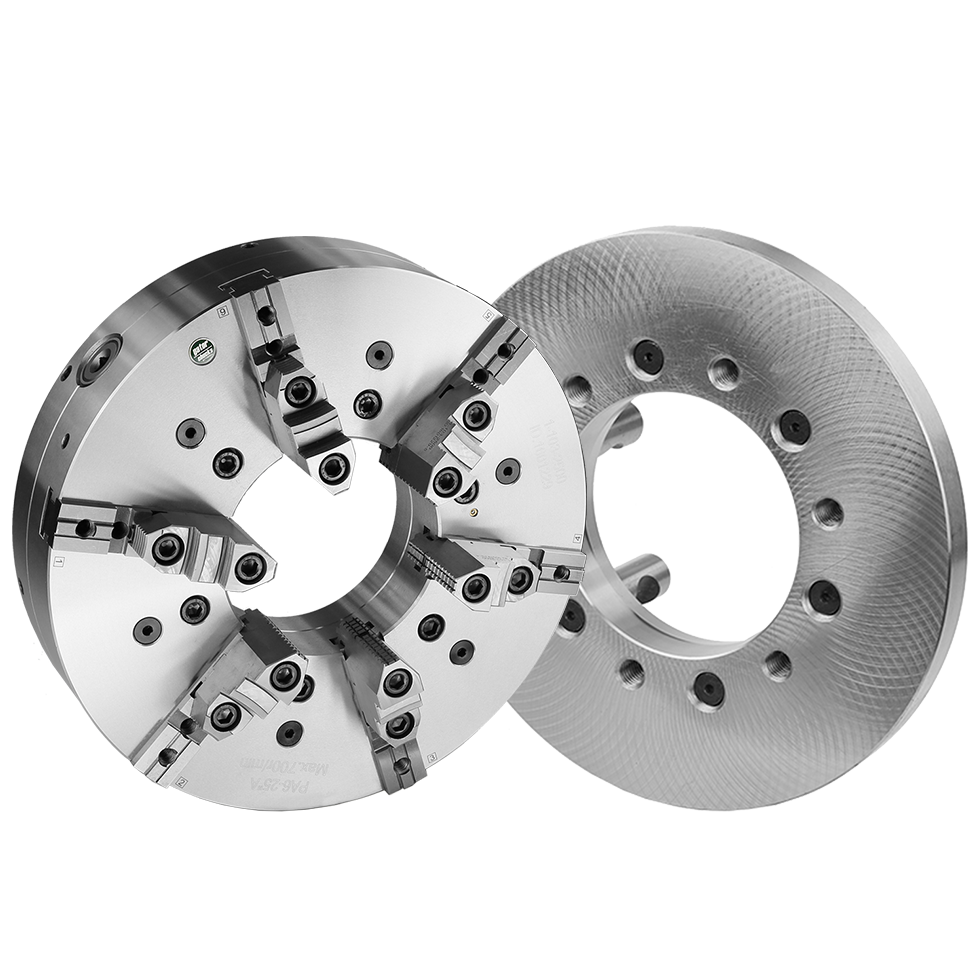 Chuck Kit for Manual Lathe With D115 Spindle Mount, 6Jaw, Adjustable Gator Lathe Chucks
