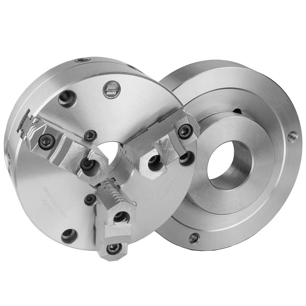 Chuck Kit for Manual Lathe with D14 Spindle Mount, 3Jaw, Adjustable