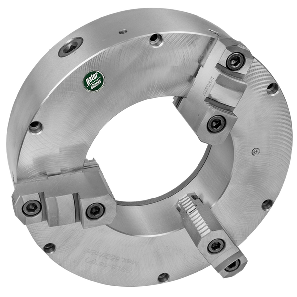 Chuck Table Threader Chuck Kit for Rotary Tables, 3-Jaw, Large Thru-Hole, Steel Body, NO Ce ...